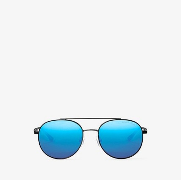 Michael Kors Lon Rounded Aviator Sunglasses